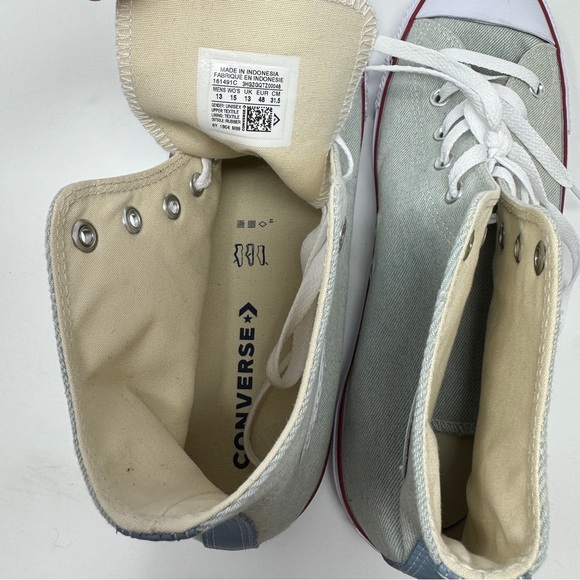 CONVERSE CHUCK TAYLOR ALL STAR HI SHOES Light Blue Denim - Picture 9 of 13